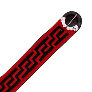 34.5" Cincho Greca Red Caballo Horse Saddle CInch