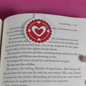 Valentine Heart Magnetic Bookmarks | Set of 4 or Singles (Cute Page Clips)