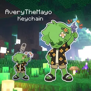 SFAWTDE Minecraft ARG - AveryTheMayo Keychain, perfect for bags, keys, or as a gift for friends