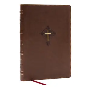 RSV2CE, Thinline Large Print Catholic Bible, Brown Leathersoft, Comfort Print by Catholic Bible Press [Leathersoft Book]