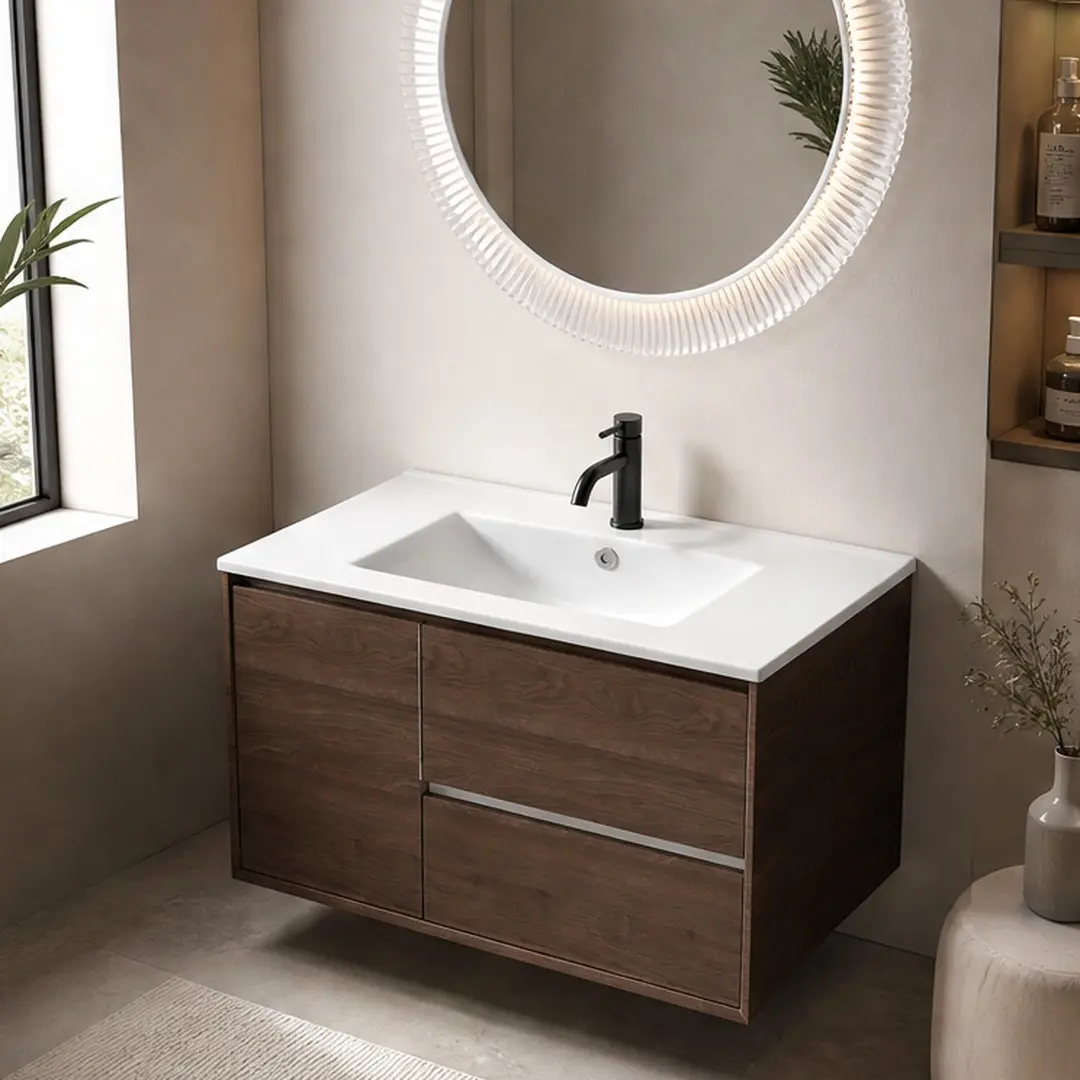 30-in Traditional Glossy White Oval Ceramic Vessel Sink - Cultured Marble Surface, Centerset Pre-Drilled Overflow, Clay-Particle Board Compatible, Stain-Resistant Durable Easy-Clean Vanity Basin, Foam Padded, Multi-Size Options for Bathroom Remodel