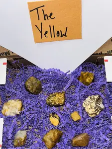 The Yellow Box-Rough Gemstone Box-Crystals/Gemstones/Minerals