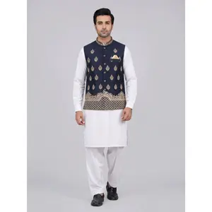 Menswear Sleeveless High-Quality Embroidered Waistcoat