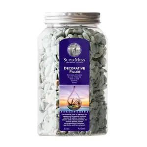 SuperMoss Decorative Natural Gravel Stones, Green, 25oz Jar