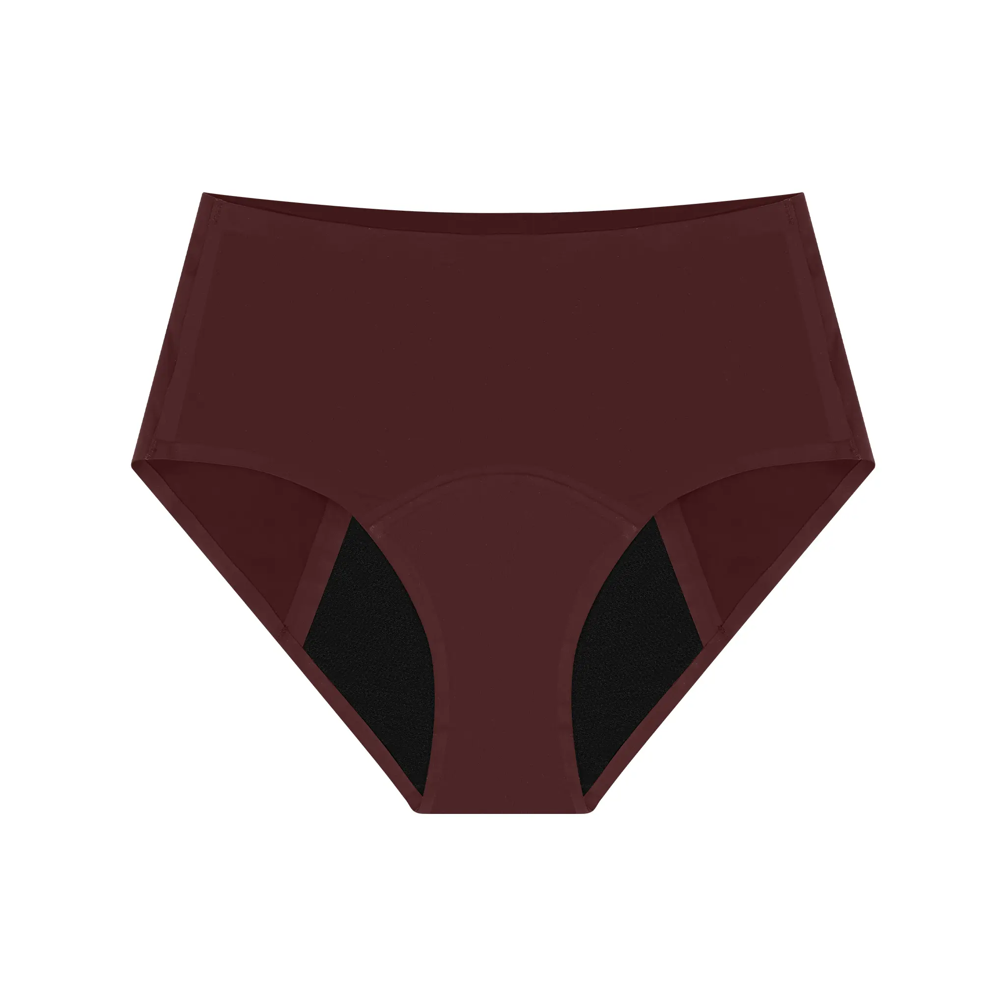 VOXSHE Women's Period Underwear, Plain Chic Briefs with 4-Layer Pad for Light Leaks, Reusable High-Capacity Breathable Fabric, Everyday
