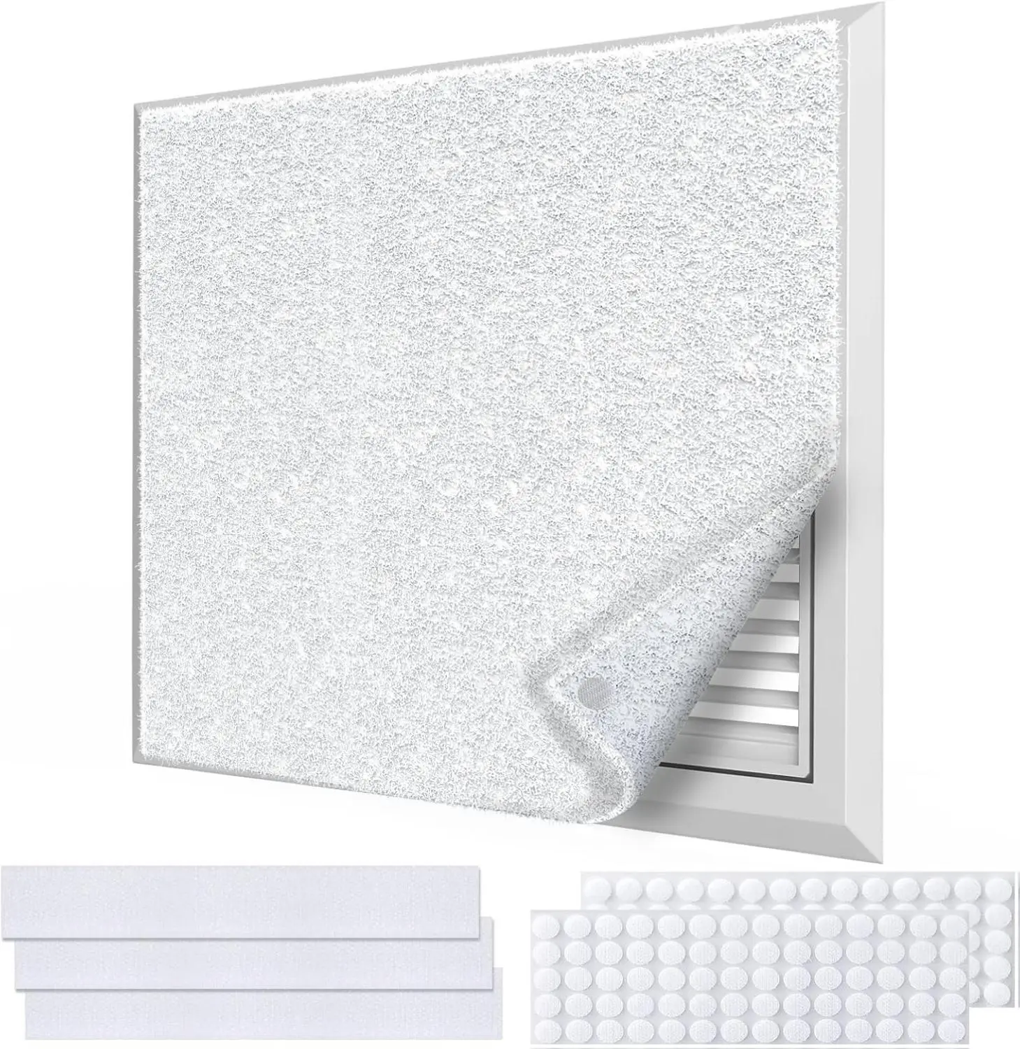 Air Vent Filter 20x100 Inch, Cut to Fit (50+filters) Air Filter, Electrostatic Filter Media with 36 Inch Adhesive Tape and 48pcs Hooks for Air Vent, Air Conditioner, HVAC, Registers and Grilles