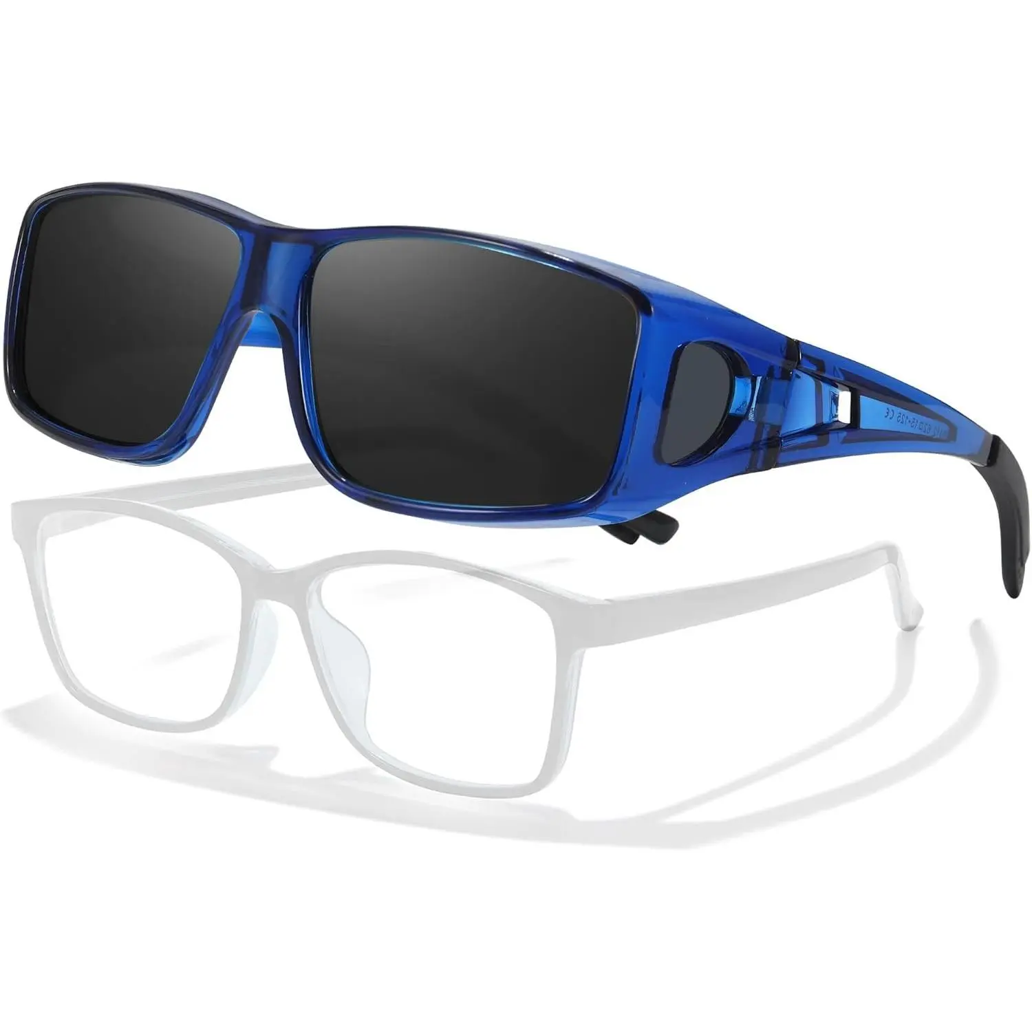 A02 Blue Frame Polarized Black Lens 