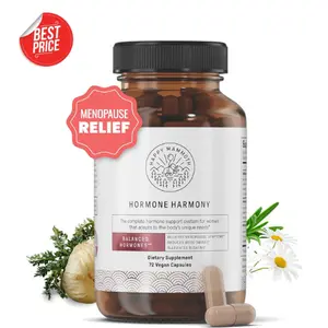 Harmony Natural Support for Women, Relief for Menopause, Perimenopause, Healthy Hormonal Balance, Hot Flashes. 72 Capsules.