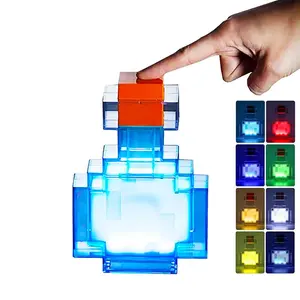 Potion Bottle Design LED Table Lamp, 8 Light Color Changing Night Light, Neon Accent Lights, Novelty Neon Lighting for Bedroom, Desk, Living Room, Game Gift, Gifts for Girl