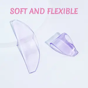 Lash Lift Shields Flat, Lomansa Korean Lash Lift Pads Silicone Super Sticky Glueless For NO.1 Perm Soften Lash Lift Rods Makeup