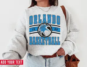 Vintage Orlando Basketball Sweatshirt T-shirt Magic Sweater Magic T-shirt Vintage Basketball Fan Shirt Retro Orlando Basketball