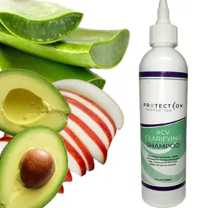 Apple Cider Vinegar Clarifying Shampoo with Aloe Vera & Avocado Oil for Deep Cleansing, Moisture & Shine