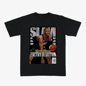 Tyrese Maxey Philadelphia Basketball T-Shirt – Slam Style Graphic Tee Featuring Poetry In Motion Design, Fan Streetwear Gift