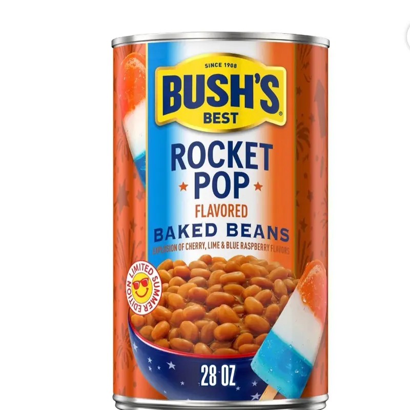 Limited Time Bush’s Rocket Pop Flavored Baked Beans - 1 Can 28 Oz Limited Time Bush’s Rocket Pop Flavored Baked Beans - 1 Can 28 Oz