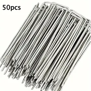 The U-shaped garden stake is very suitable for securing weed fabric, landscape nets and camping tents, Outdoor Camping Tent