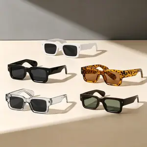 5pcs Retro Men And Women Glasses, Boxy Lightweight Ultra-Thin Lenses, Suitable for Play And