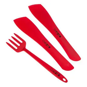 Chef Jet Jet Tila Silicone 3-piece Dual-Sided Spatula and Fork Set