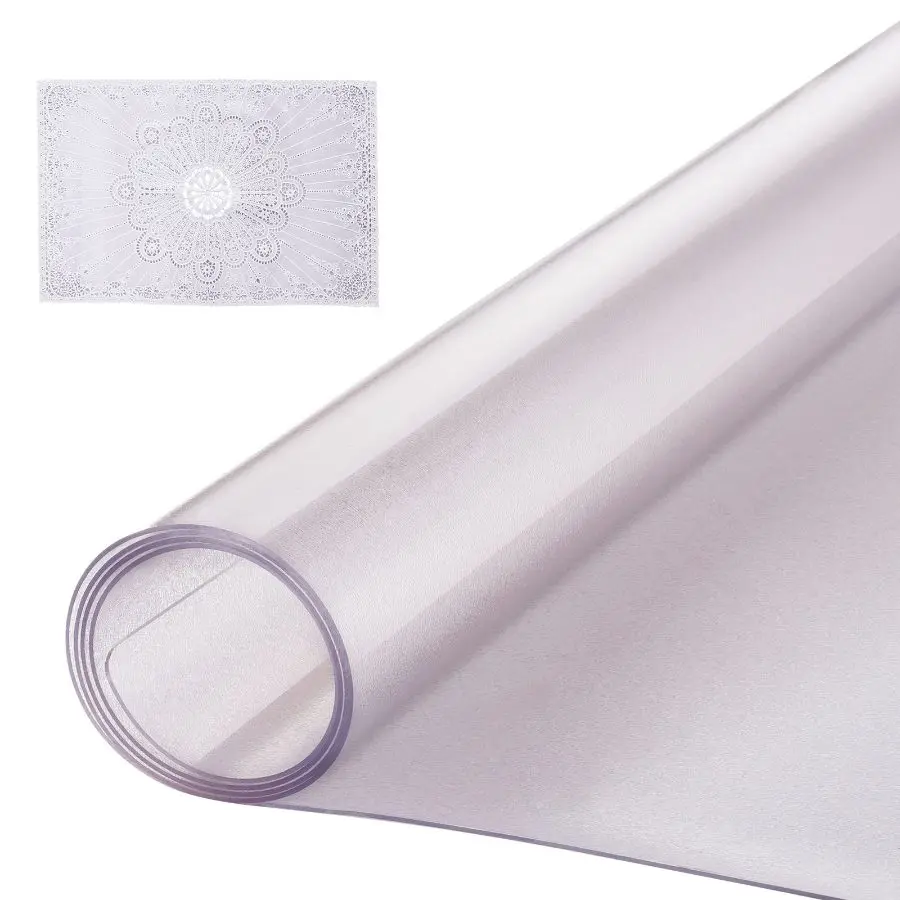 VEVOR Plastic Table Cover, 40x 60 Inch 1.5 mm Thick Clear Table Protector, Rectangle PVC Desk Mat, Waterproof Easy Cleaning Desk Pad Tablecloth, for Office Dresser Dining Room Table Night StandVEVOR Super Brand Day