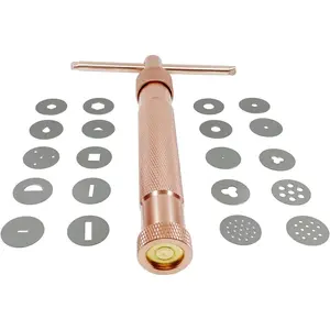 Fondant Extruder with 20 Discs, Sugar Paste Extruder,Clay Extruder, Cake Decor Tool Set