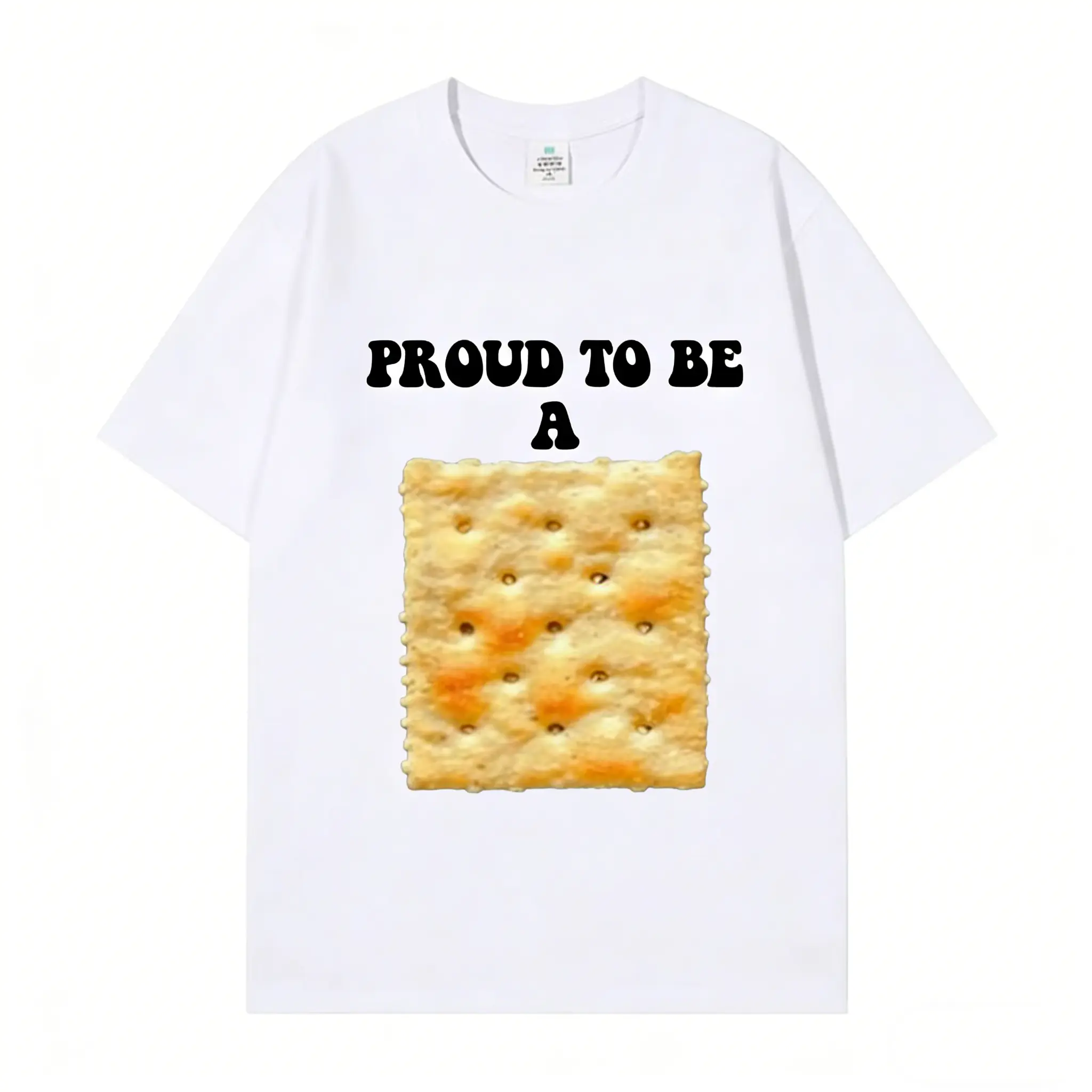 Mens Funny Proud To Be A Cracker Graphic Tee Saltine Cracker Food Humor T Shirt Casual Cotton Short Sleeve Top Perfect Gift for Men Dad Joke Classic Fabric Menswear Aesthetics Black Canvas Cargo Chinos Colorful Chinos