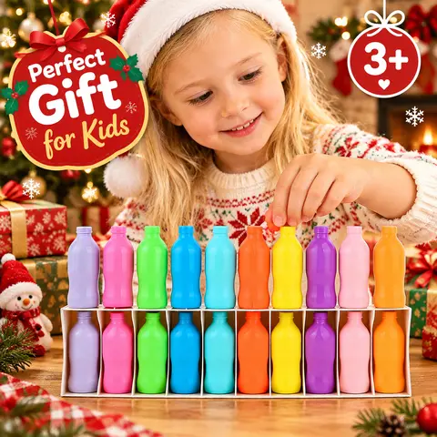 Durable Material Bottle-Matching Stacking Board Game Toy for Boys, Non-Toxic Cute Party Toy, Enhances Emotional Interaction, Exercises Memory, Improves Color Perception