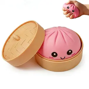 Sensory Fidget Squishy Dumpling - Stress Relief Sensory Toy for Adults & Kids | Soft Squeeze Ball, Easter Basket Stuffer, Party Favor