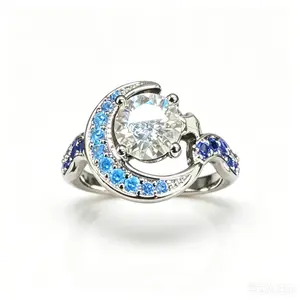 ML26-28-S6-7-8-9-10Moissanite ring