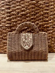 Woven Summer Beaded Handbag
