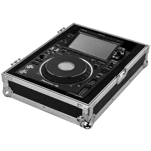 CDJ3000 Flight Case with Display, Connectivity Ports, and Power Supply for Transport and Storage