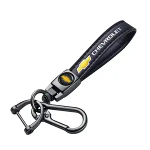 Genuine Leather Chevrolet Keychain small gift