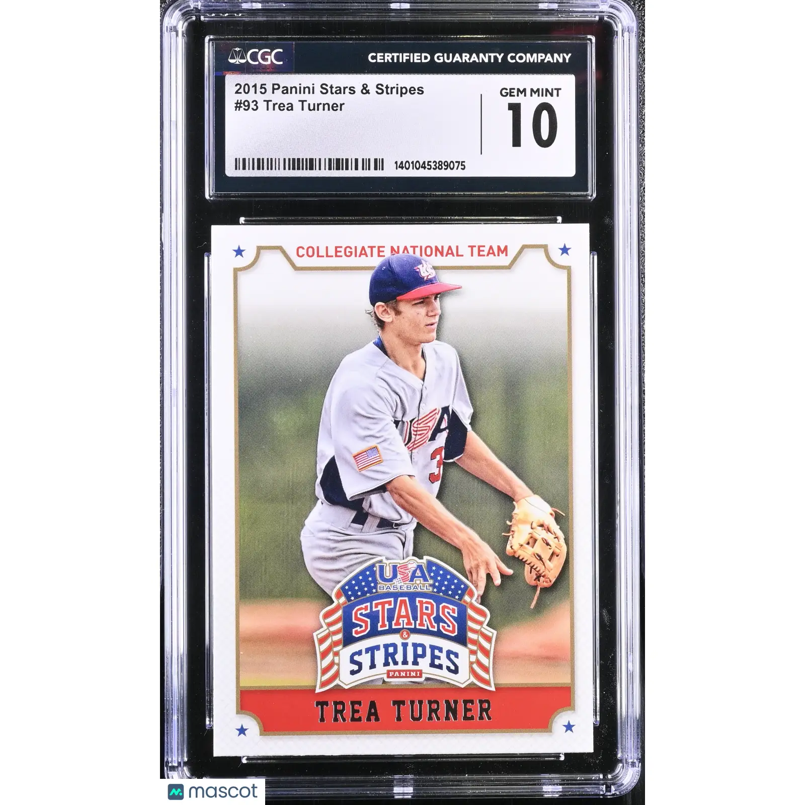 Trea Turner CGC 2015 Stars & Stripes #93 Baseball 10
