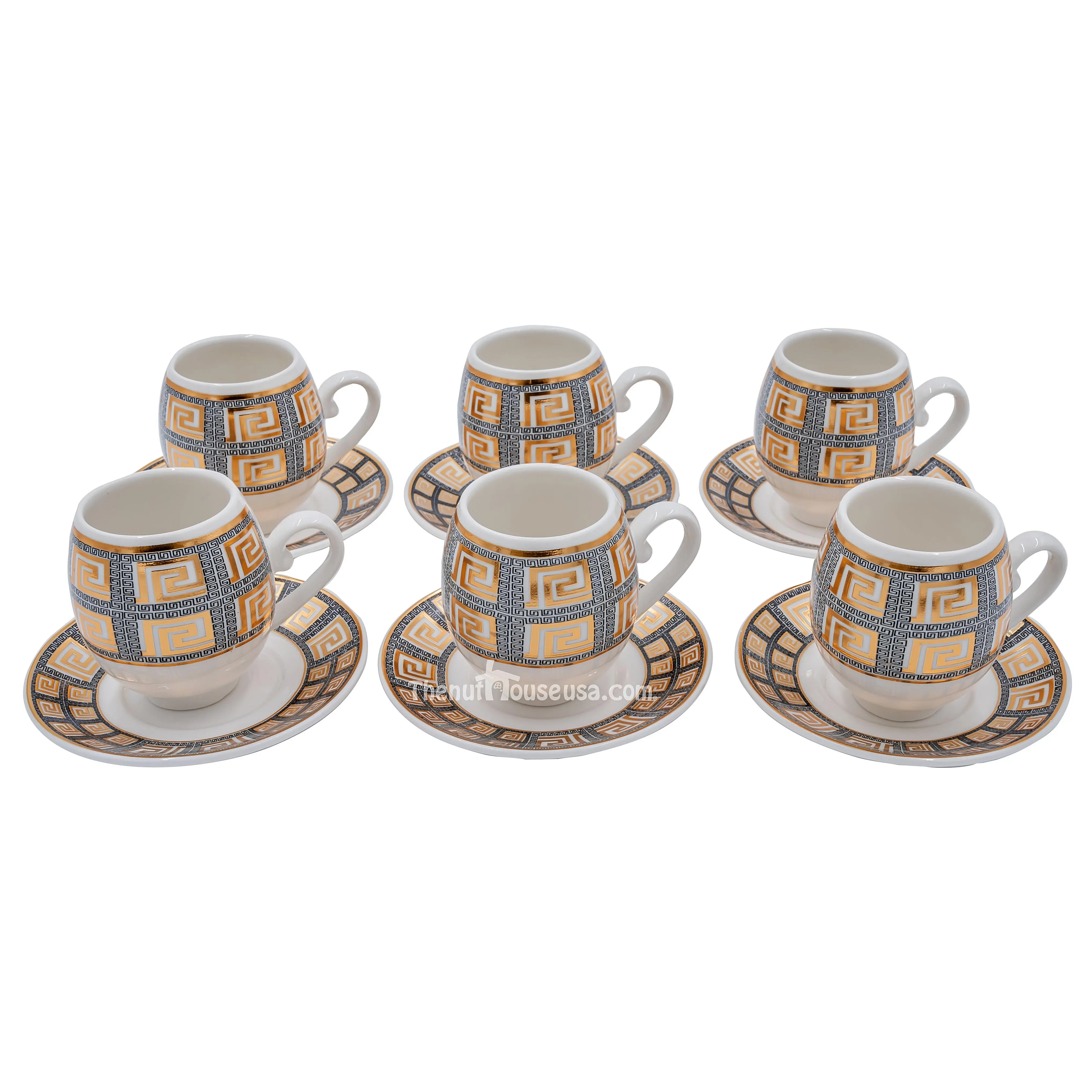 Designer 8 Turkish coffee set 6 pc (T2) Designer 8 Turkish coffee set 6 pc (T2)