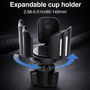 Upgrade Your Car Cup Holder – Adjustable Expander for Big Water Bottles | No-Spill, No-Wobble Design