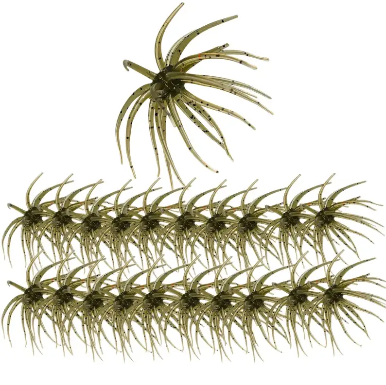 20PCS Fishing Lures for Freshwater – Realistic Sea Urchin Bait, Floating Artificial Fishing Lures with Lifelike Details, Durable Soft Bass Baits