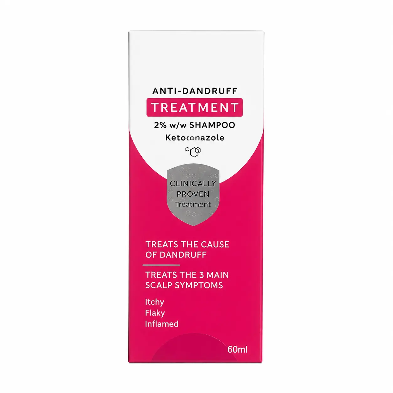 Ketoconazole Anti-Dandruff Shampoo 2 floz (6OML) Scalp Care Formula for Dry, Flaky & Itchy ScalpGentle Cleansing Daily Hair Care