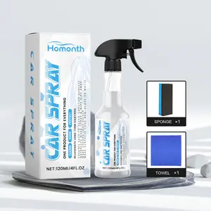Car Coating Spray 150ml Detail Cleaning Surface Oil Film and Stain Polish Coating  Restore Shine Waterless Wash Automotive Clean Supplies