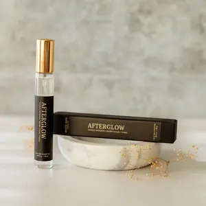 Afterglow Perfume - Warm Vanilla Gourmand Eau de Parfum - Brown Sugar Tonka Bean Fragrance - Travel Size Perfume Spray 10 mL