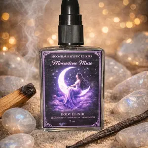 Moonstone Muse - intention body elixir infused with Earth moonstone crystals