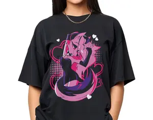 Loona Helluva Boss Shirt, Helluva Boss Characters Unisex T-Shirt, Helluva Boss Merch, Helluva Boss Loona Cotton Crewneck Sweatshirt, Helluva Boss Fan Gift