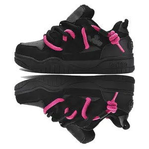 Fashion Skateboard Sneaker-Non-Slip Platform Outdoor Sports Fitness Shoes, Breathable Fabric Upper West coast style