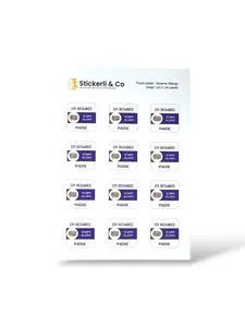 Food Allergy Stick-On Labels
