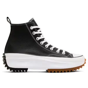 Converse Run Star Hike Hi Black White Gum Women's Fashion Shoes New