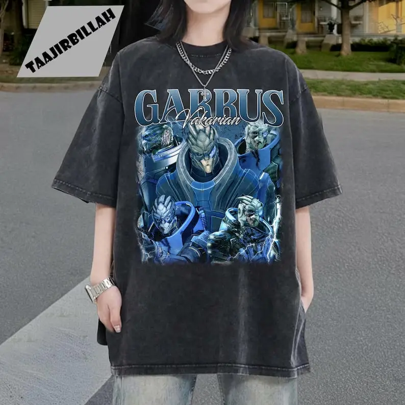 Vintage Garrus Vakarian Graphic Tee,  Unisex T-Shirt