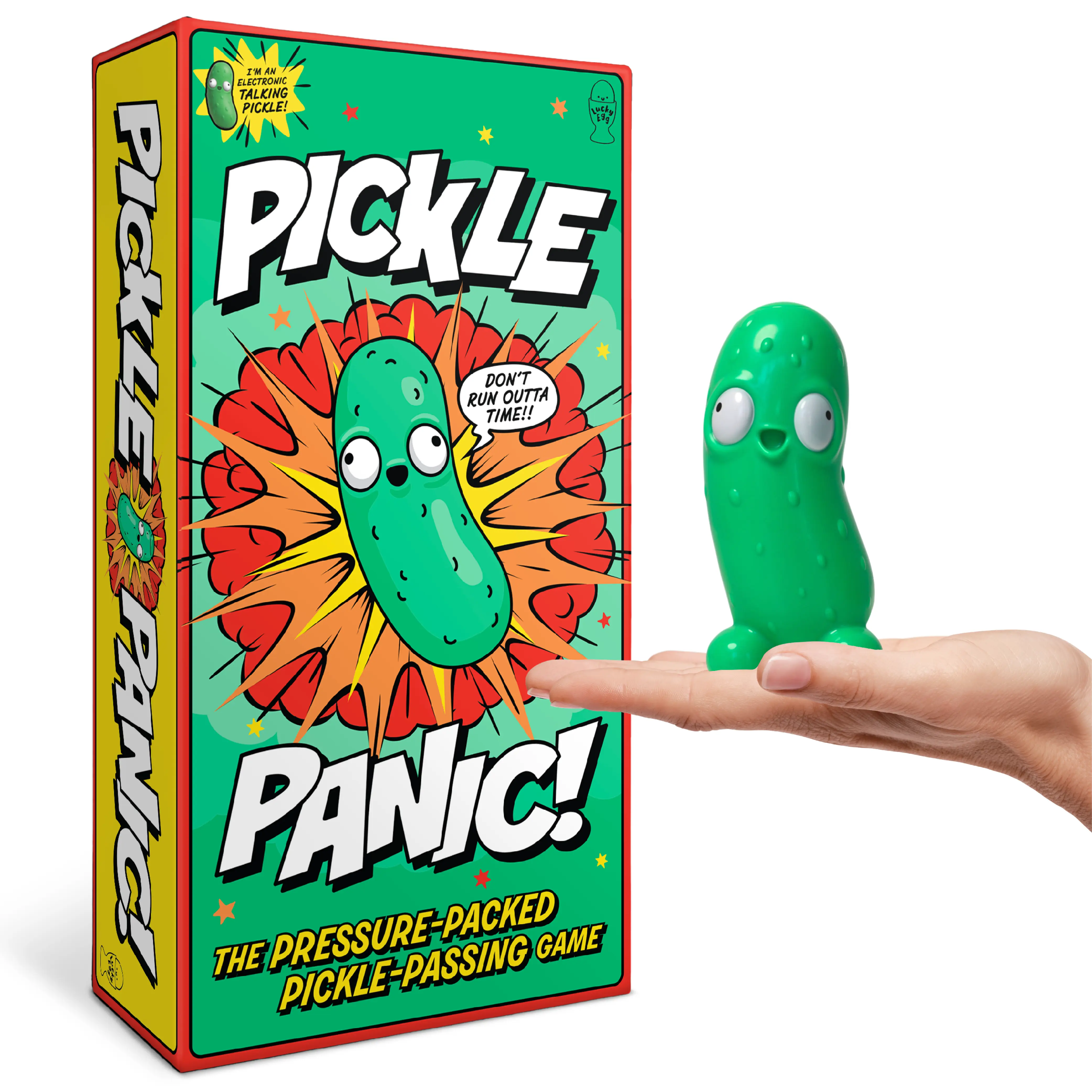 Pickle Panic! Family Party Game for Kids & Adults – Fast-Thinking Pickle-Passing Category Challenge | Ages 8+ | 2-8 Players | From the Creators of Grab the Mic