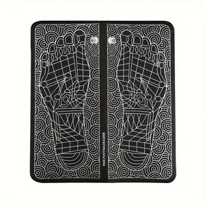 EMS Massage Foot Pad, Rechargeable Massage Foot Pads with 10 Modes & 19 Levels, Foldable & Portable Foot Massager for Home Use