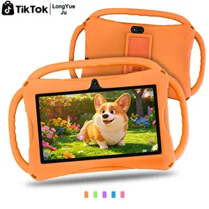 Mom's magical tool for soothing children! A drop resistant children's tablet with a handle, 7-inch eye protection design, 5 colors to choose from, making it super worry free to take your child out