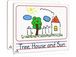 Picture Double Sided Whiteboard 9"x12"