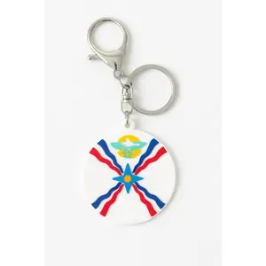 Assyrian Flag Keychain