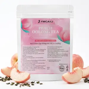 White Peach Oolong Tea Bags, 30 Count (90g) | Real White Peach & Premium Oolong Blend, Hot & Cold Brew Friendly, Natural Fruity Flavor Sachets