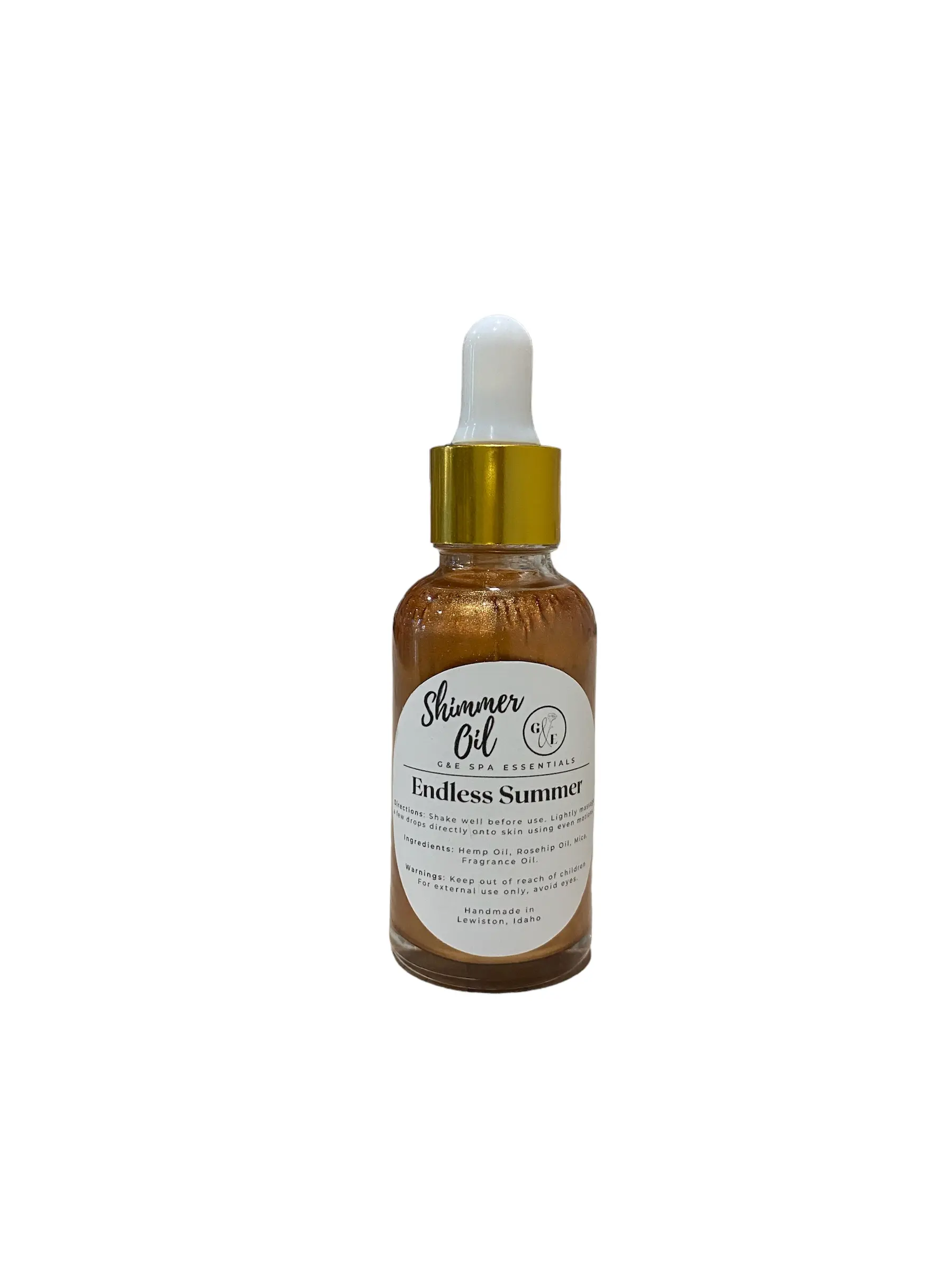 Endless Summer Shimmer Body Oil Hydrating Silicone Free